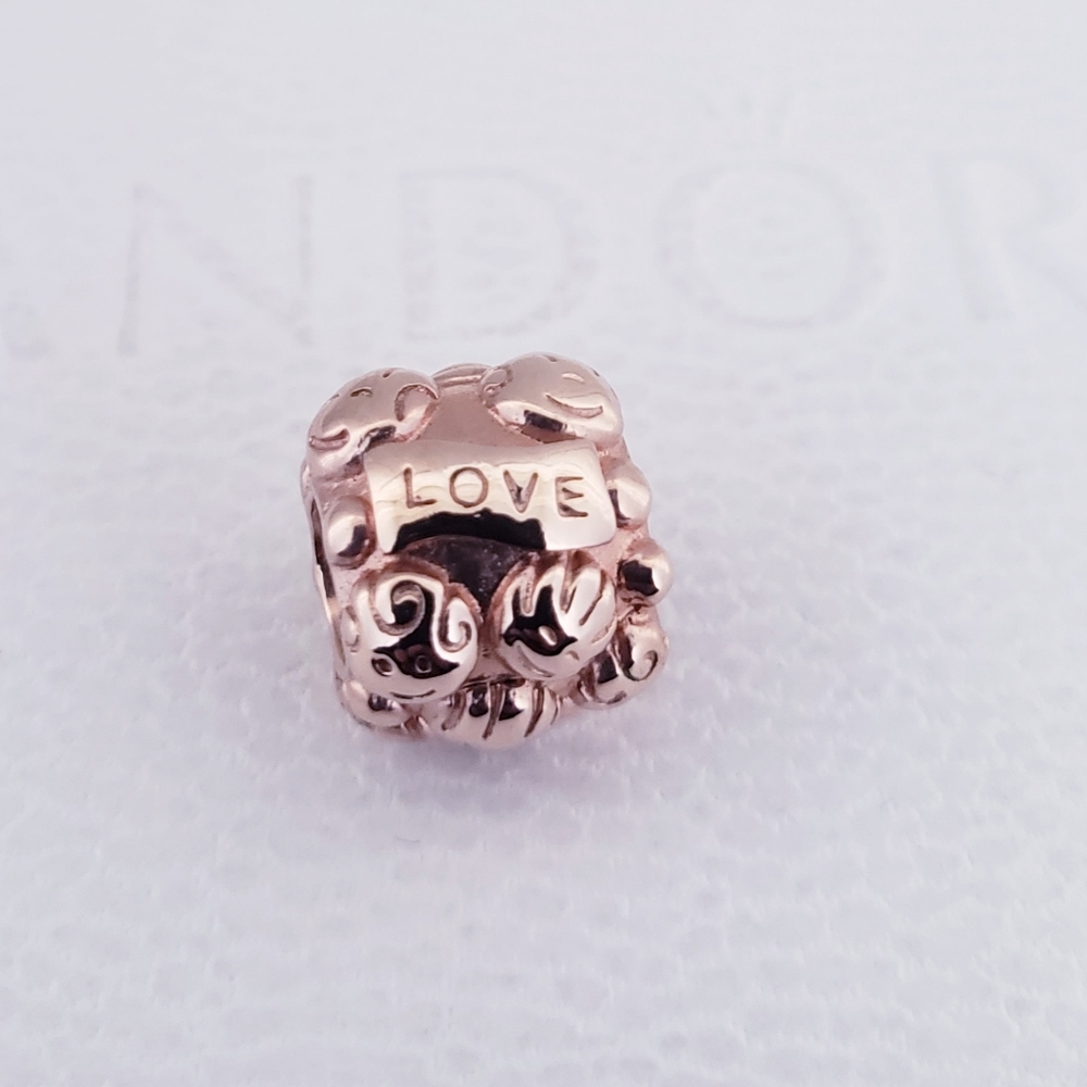 👨‍👩‍👧‍👦 Authentic Pandora ROSE FAMILY CHARM - Picture 2 of 7